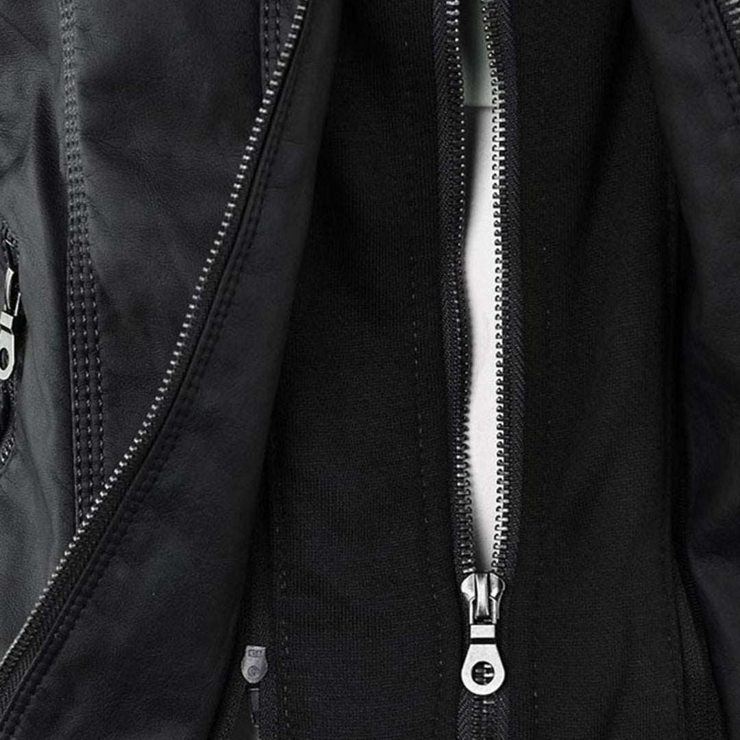 Selina - Chic Waterproof Hooded Leather Jacket for Women