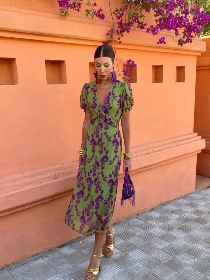Melys - Elegant Printed Dress