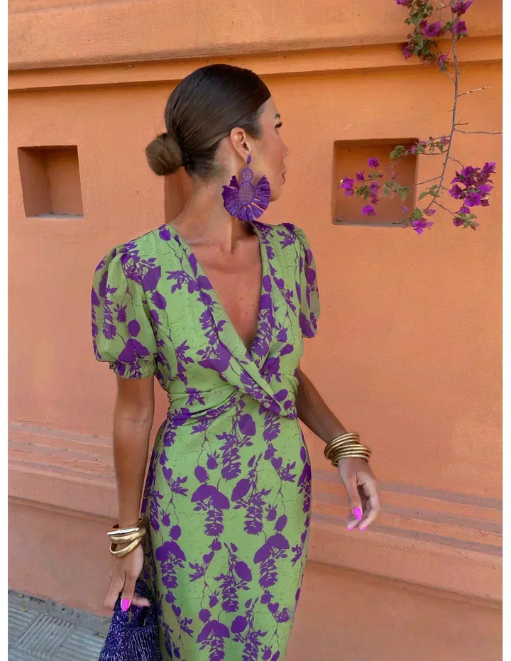 Rhiannon - Long Printed Dress
