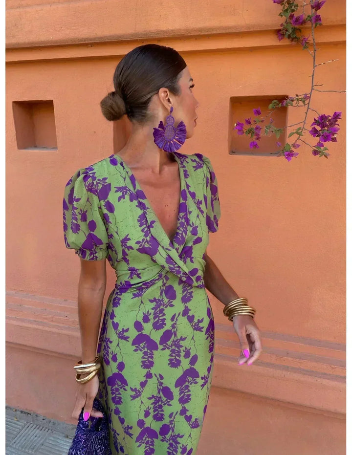 Melys - Elegant Printed Dress