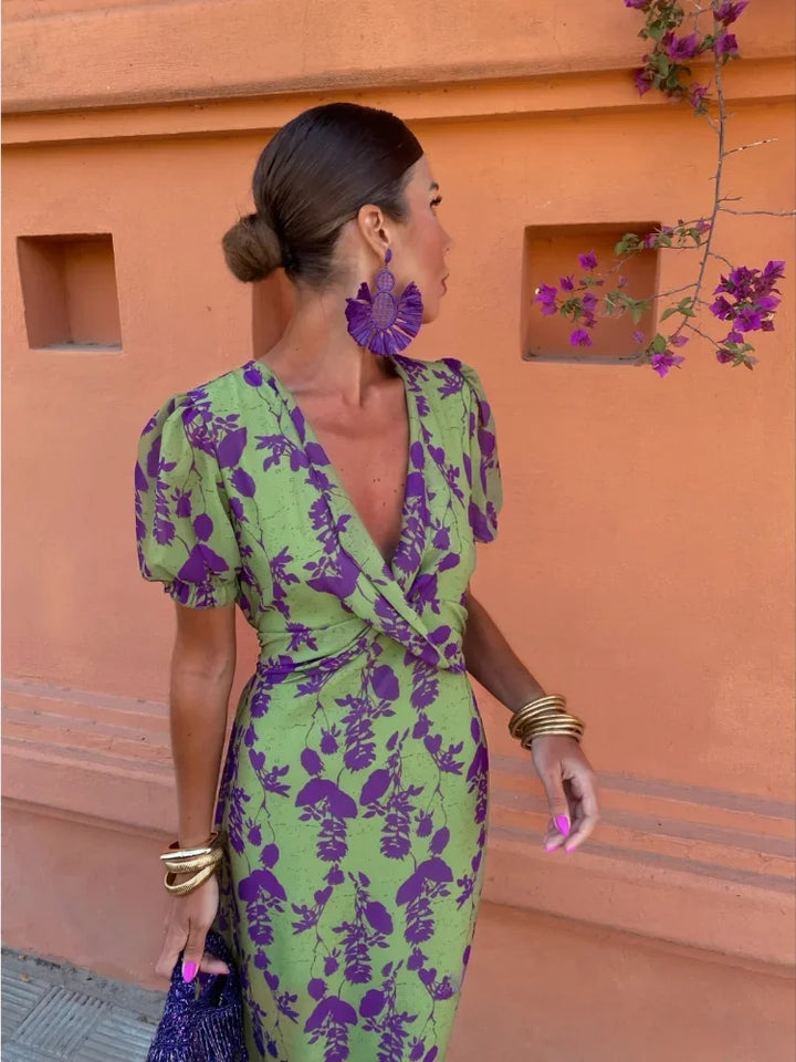 Melys - Elegant Printed Dress
