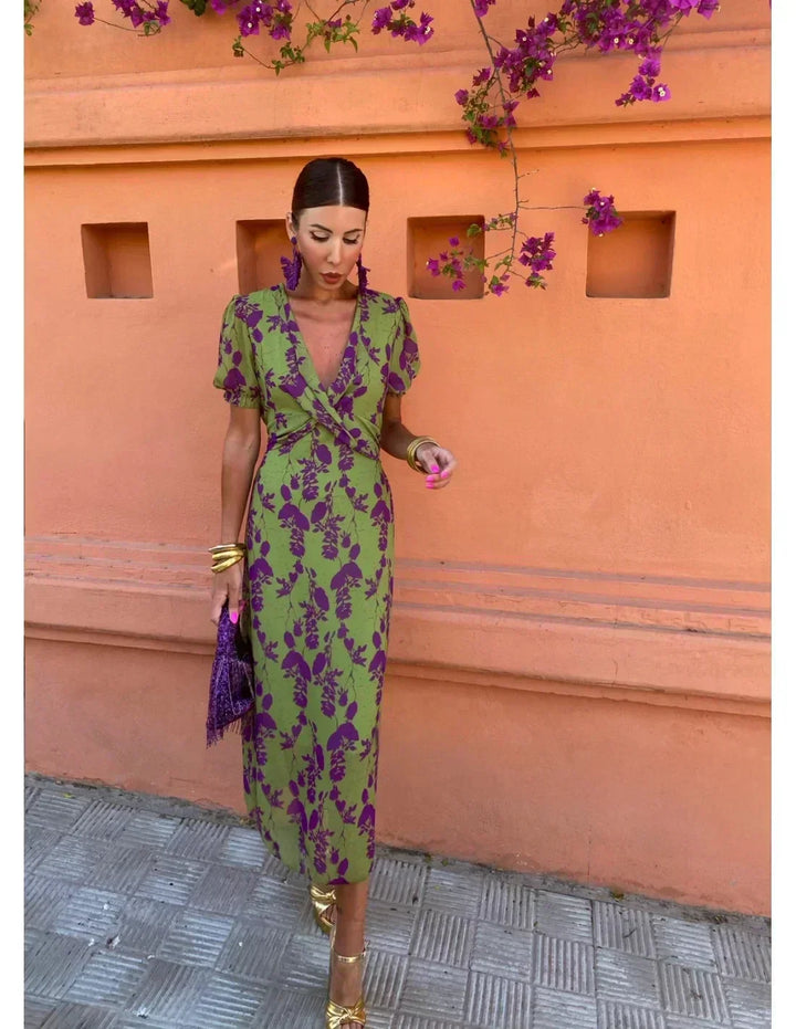 Melys - Elegant Printed Dress