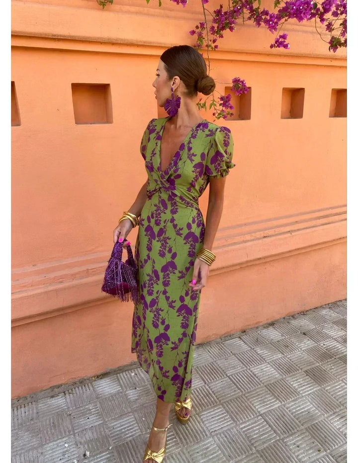 Melys - Elegant Printed Dress