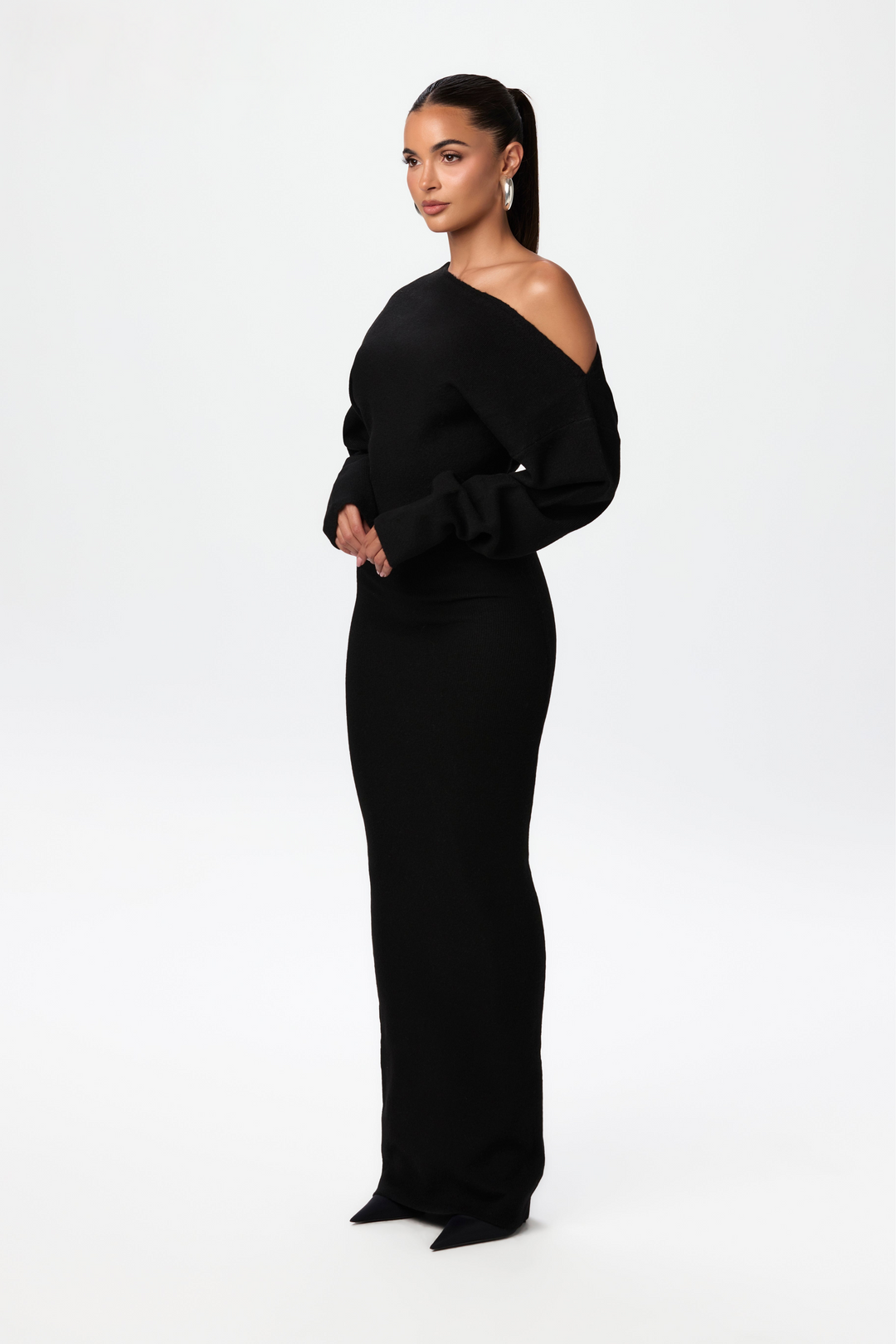 Rosa - Strapless Maxi Knit Dress