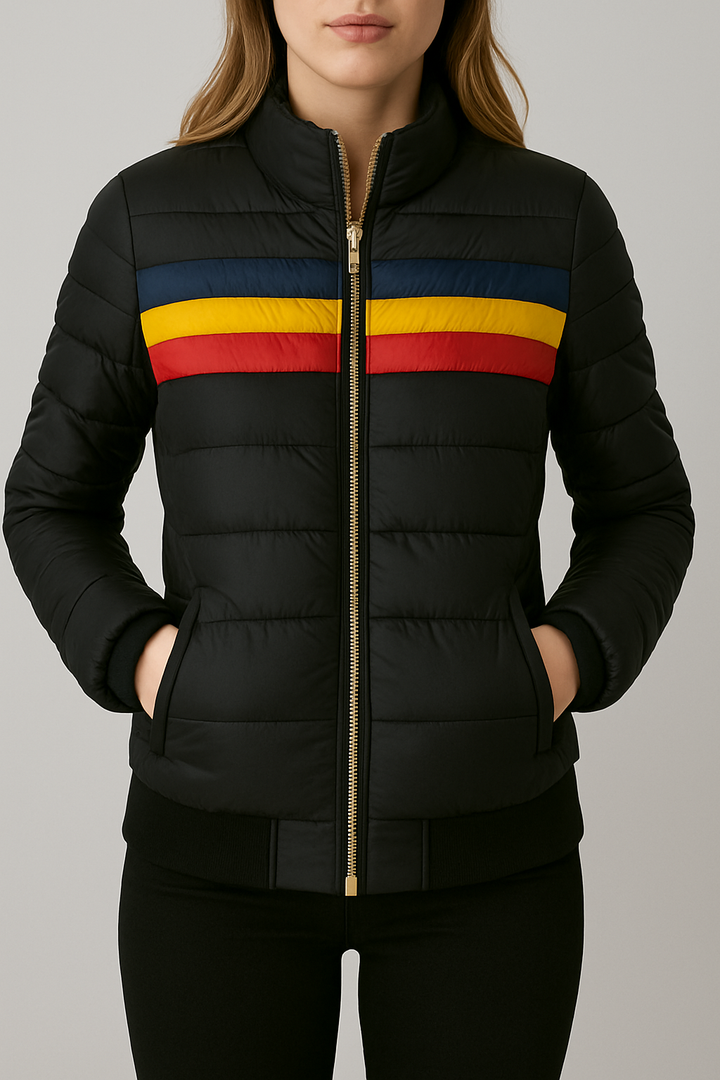 Elaine - Chic Retro-Style Hooded Jacket
