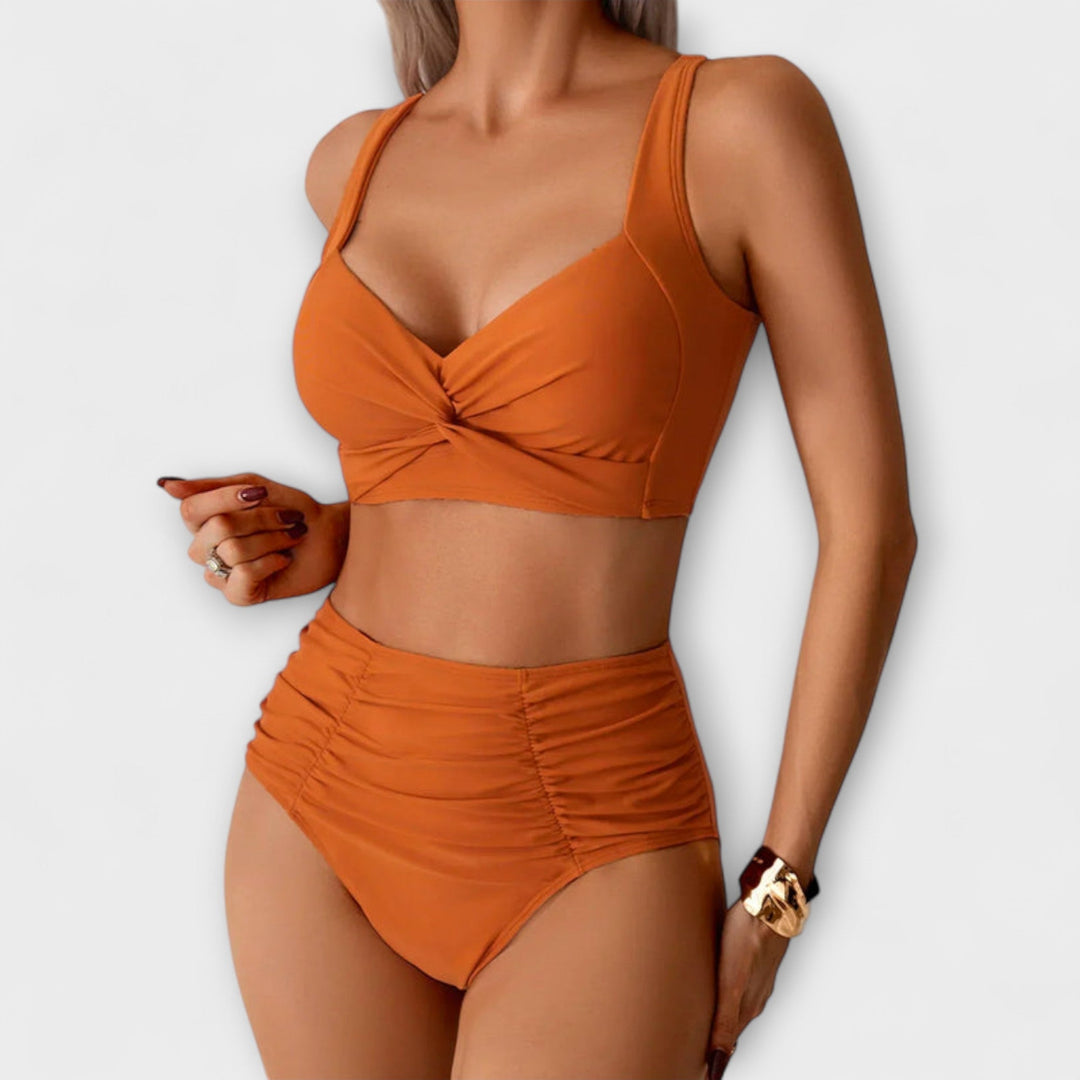 Zoe - Ruffled Bandeau Swimsuit
