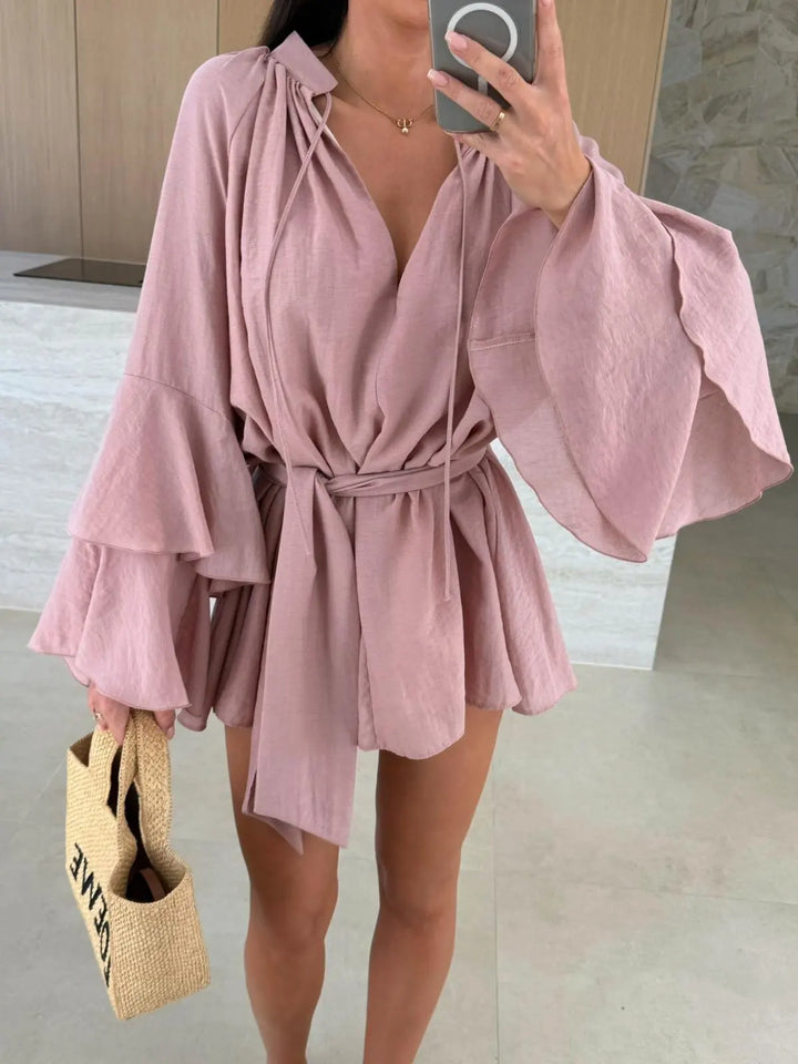 Sonya - Lightweight Shirt Dress with Belt