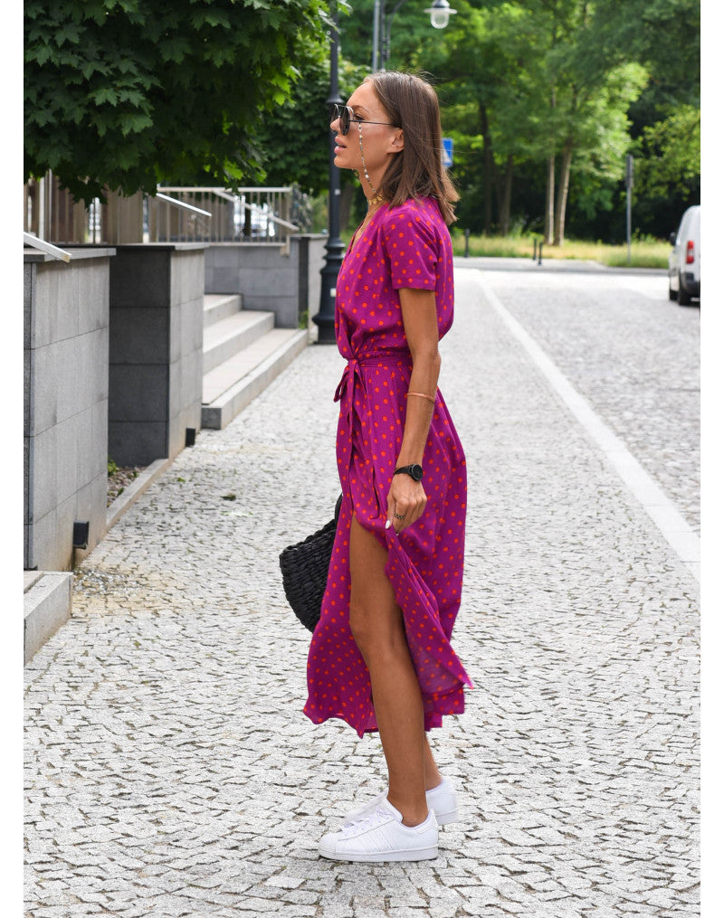 Chloe - Printed Wrap Dress