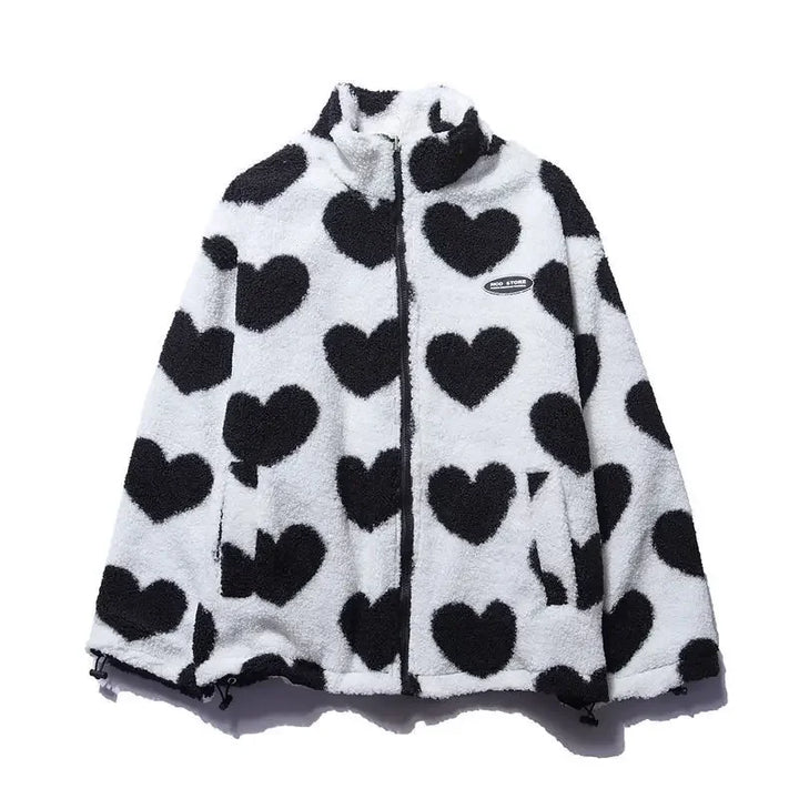 Juliet – Chic Heart-Pattern Jacket