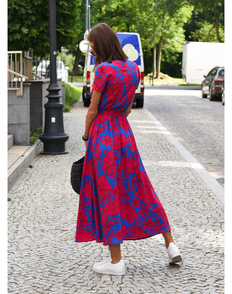 Chloe - Printed Wrap Dress