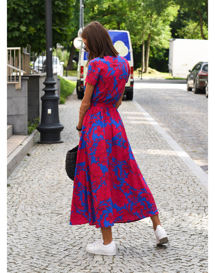 Chloe - Printed Wrap Dress