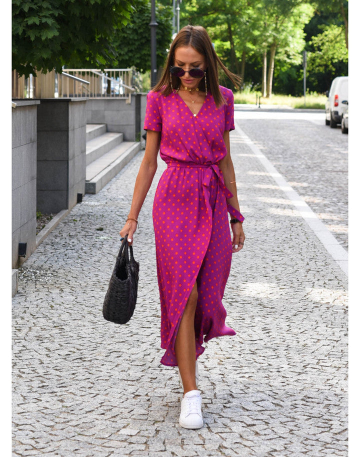 Chloe - Printed Wrap Dress
