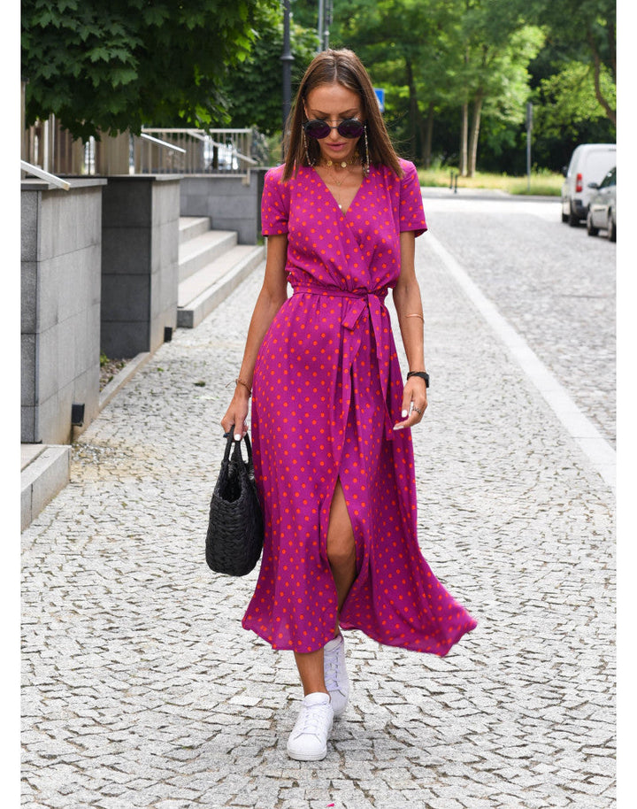 Chloe - Printed Wrap Dress