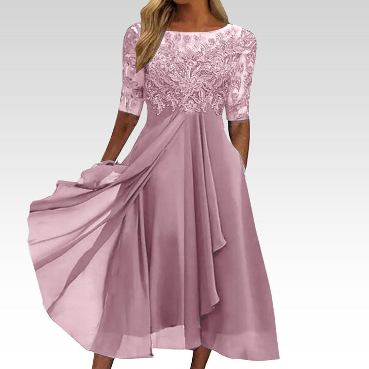 Taryn - Elegant Lace Midi Dress