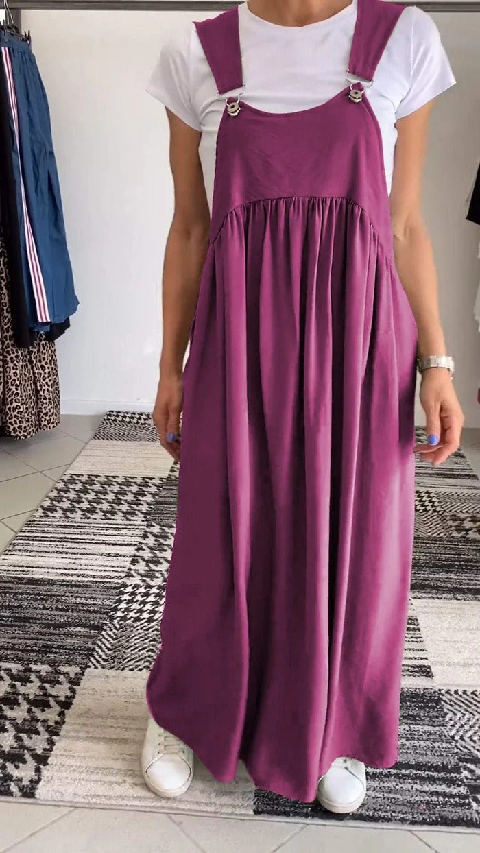 Ellen - Casual Dress with Solid Braces