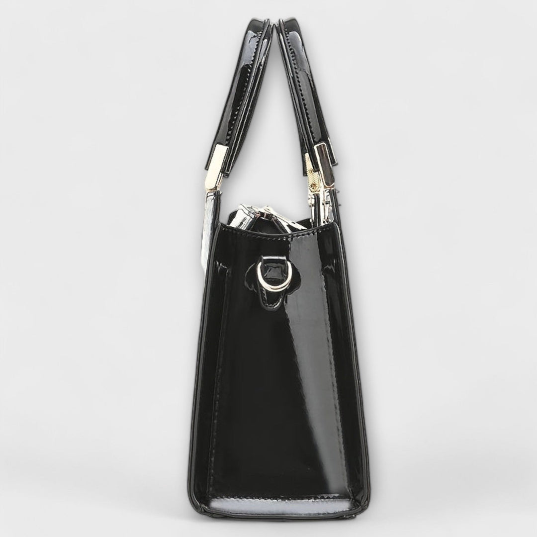 Vera - Glossy Crocodile Patterned Handbag