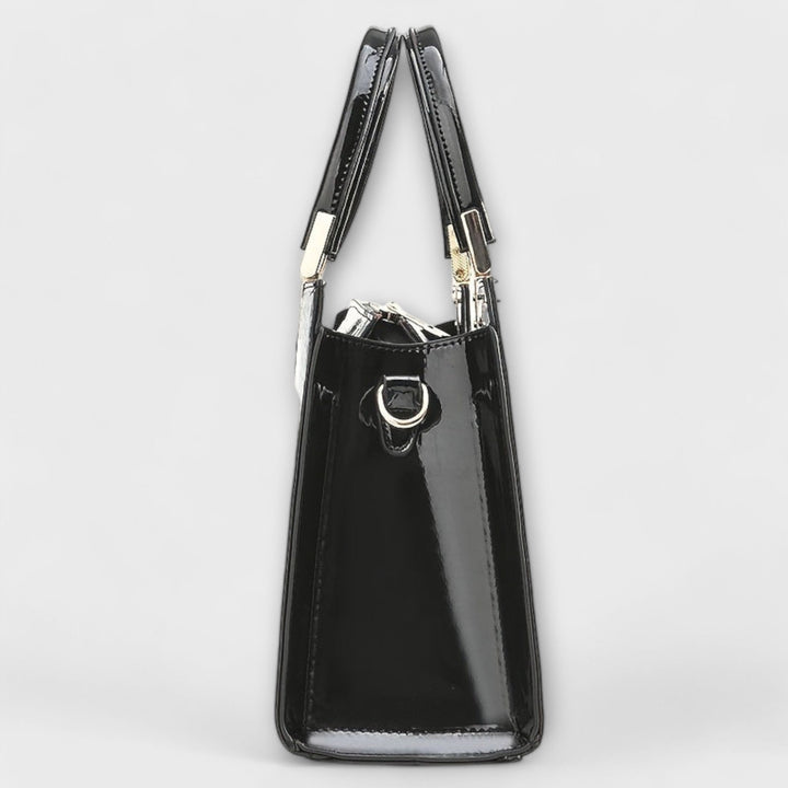 Vera - Glossy Crocodile Patterned Handbag
