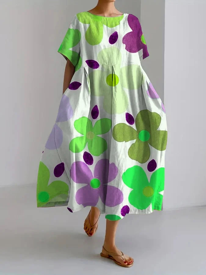 Irene - Effortless Print Dress