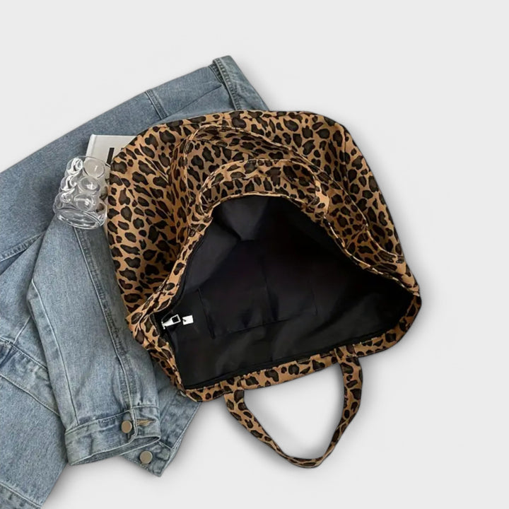 Jade - Stylish Leopard Print Tote