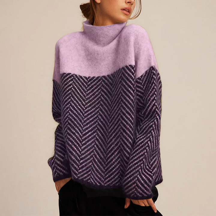 Isabelle - Trendy High Collared Top