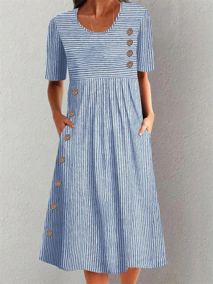 Pia – Chic Summer Striped Dress