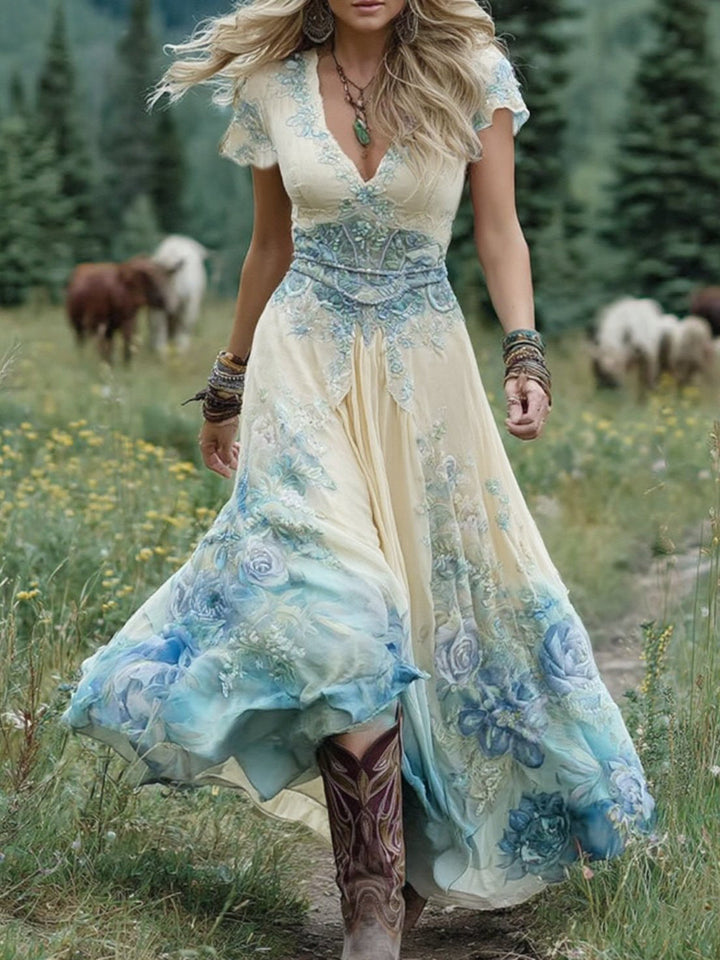 Kelsey – Stylish Gradient Maxi Dress