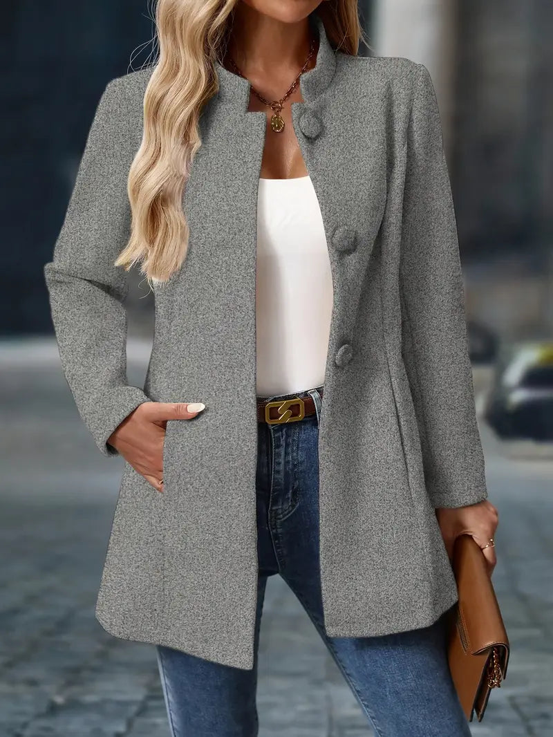 Kristin – Elegant Long Blazer-Style Jacket