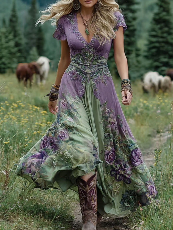 Kelsey – Stylish Gradient Maxi Dress