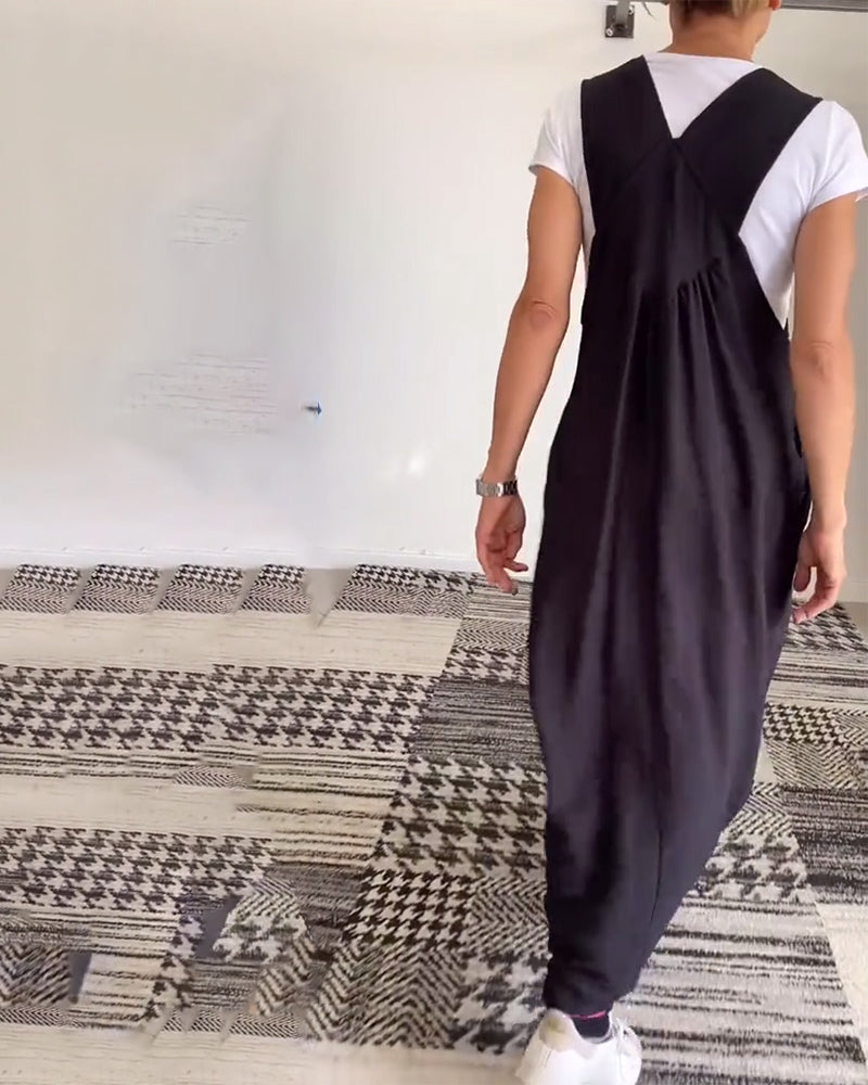 Ellen - Casual Dress with Solid Braces