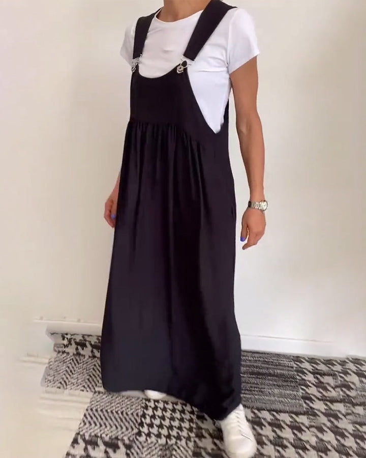 Ellen - Casual Dress with Solid Braces