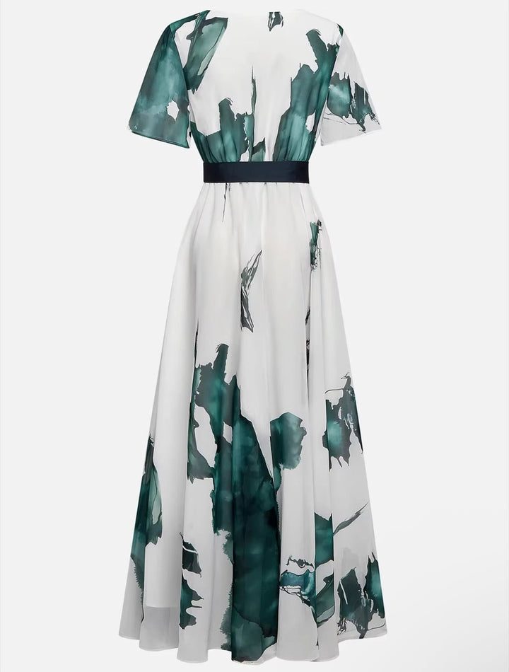 Meike – Long Watercolor Maxi Dress