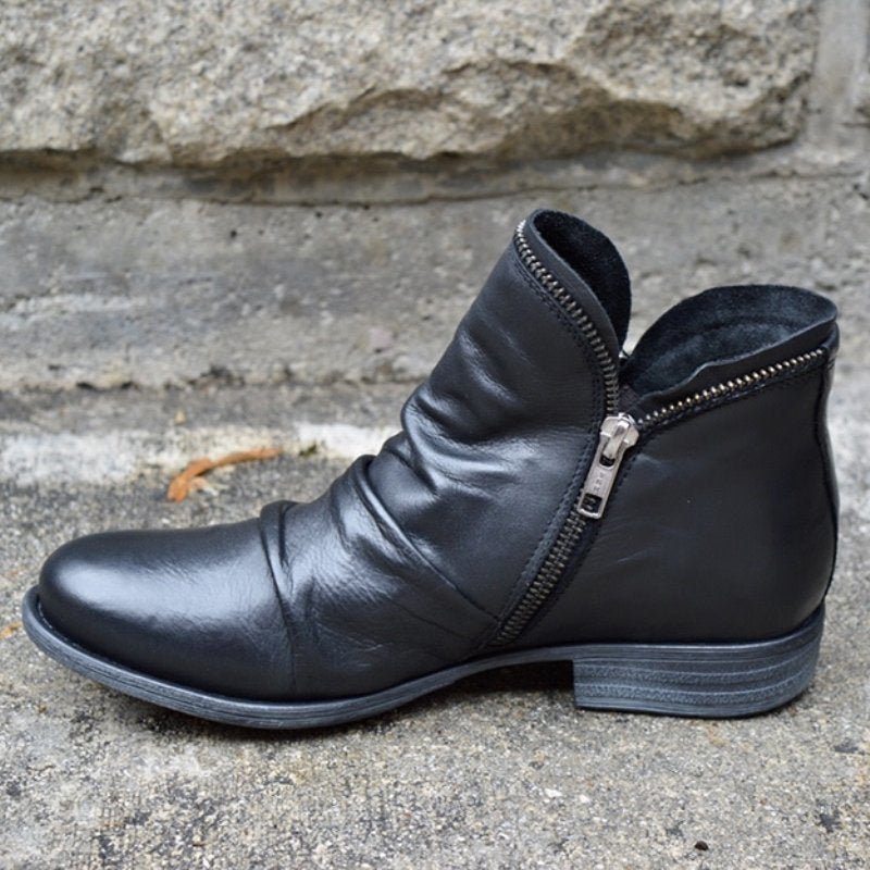 Sanne - Stylish Women's Leather Comfort Boots