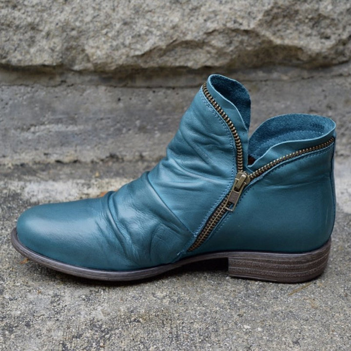Sanne - Stylish Women's Leather Comfort Boots